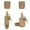 2 быстросъёмных соединения с клапаном Шредера Refco V-35410+35412