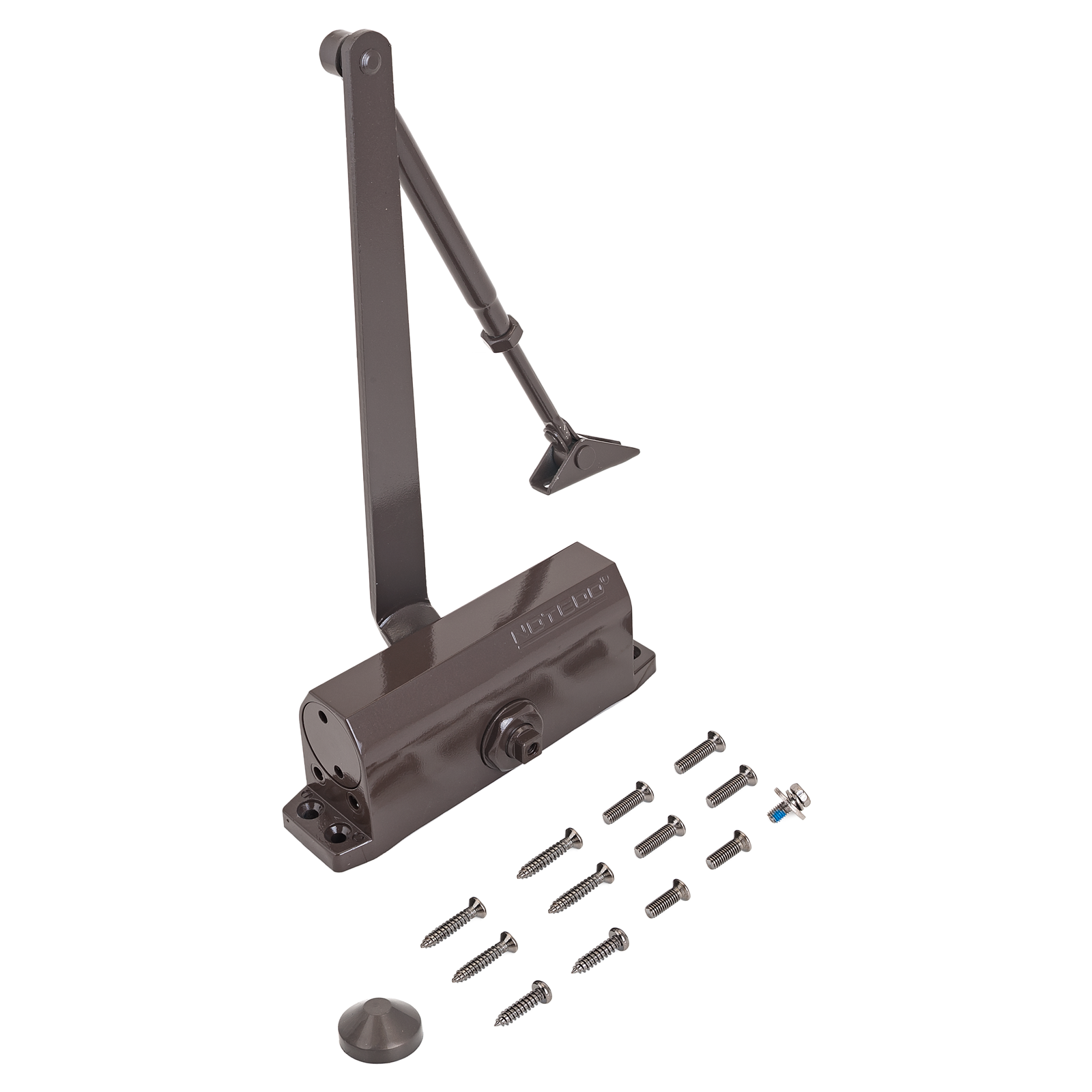 NOTEDO Доводчик дверной DC-100 легкий характер BROWN до 120кг коричневый (10)