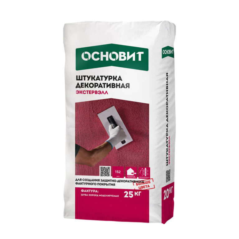 Штукатурка декор. Основит Короед Экстервэлл OS-2,5 GK серая, 25 кг — изображение 2