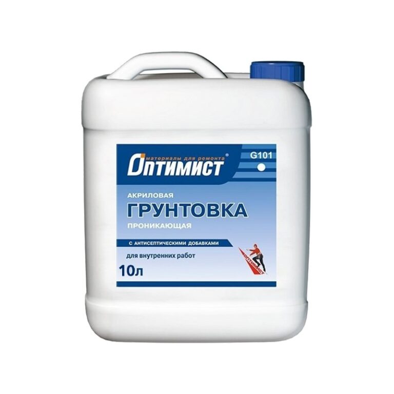 Грунтовка проникающая для внутренних работ Оптимист G101 (10 л) — изображение 2