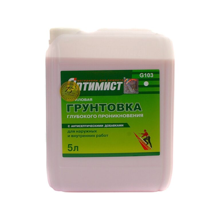 Грунтовка глубокого проникновения Оптимист G103 (5 л) — изображение 2