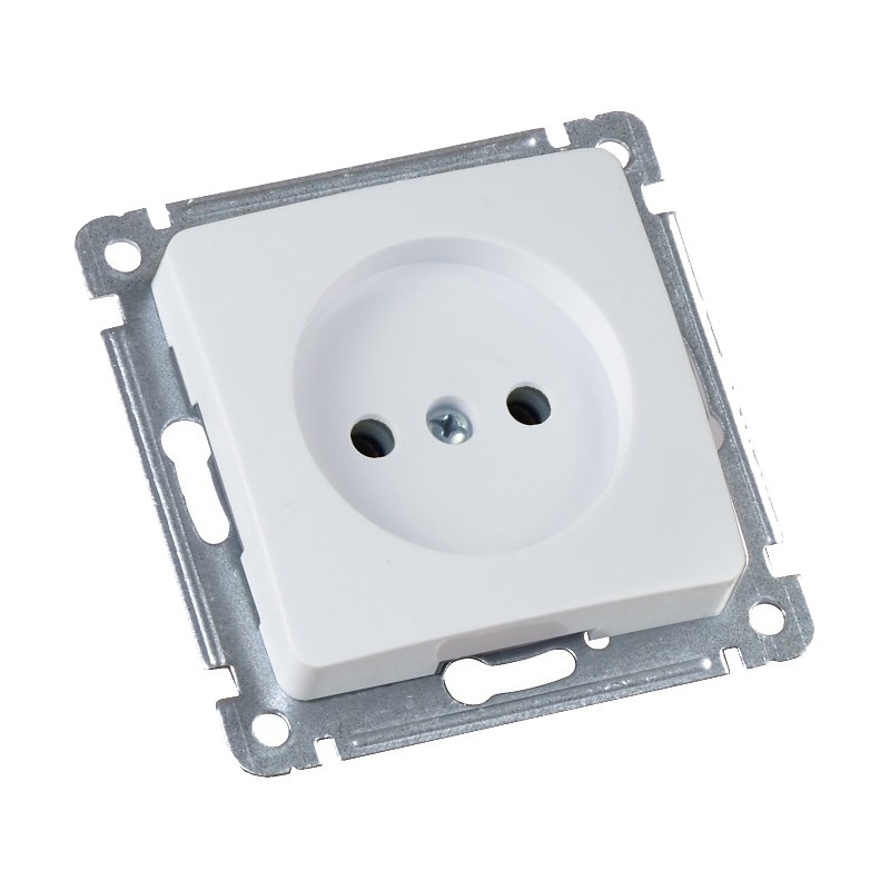 Розетка с/у Master РС16-401, 1 гнездо, б/з, белая — изображение 2