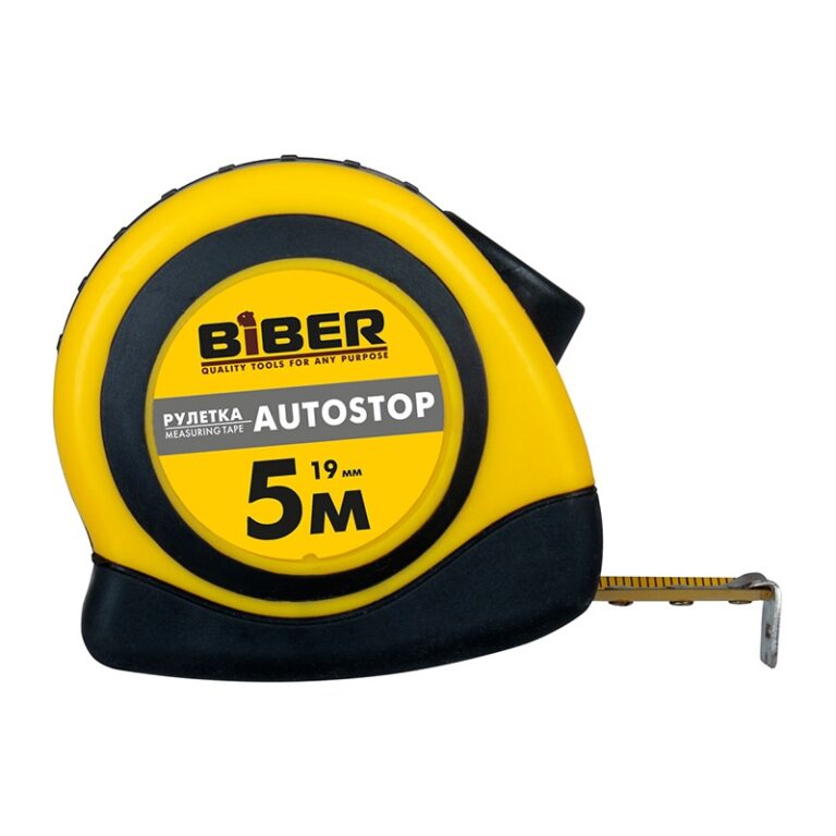 Рулетка Biber 40072 Autostop 5 м/19 мм — изображение 2