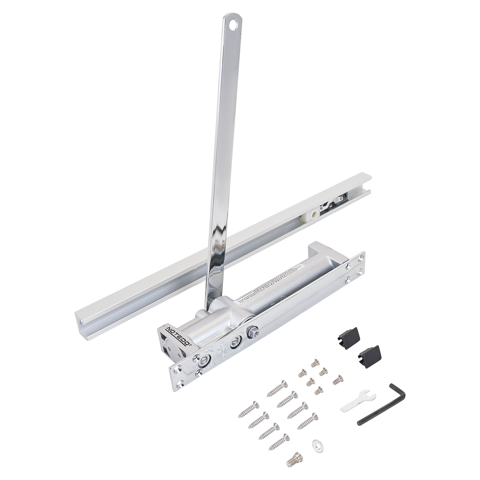 NOTEDO Доводчик дверной DC-055IN-HO SILVER серебро скрытой установки до 55 кг (10)