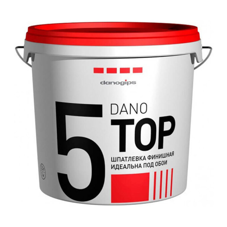 Шпаклевка полимерная Danogips Dano Top 5 финишная готовая (10 л) — изображение 2