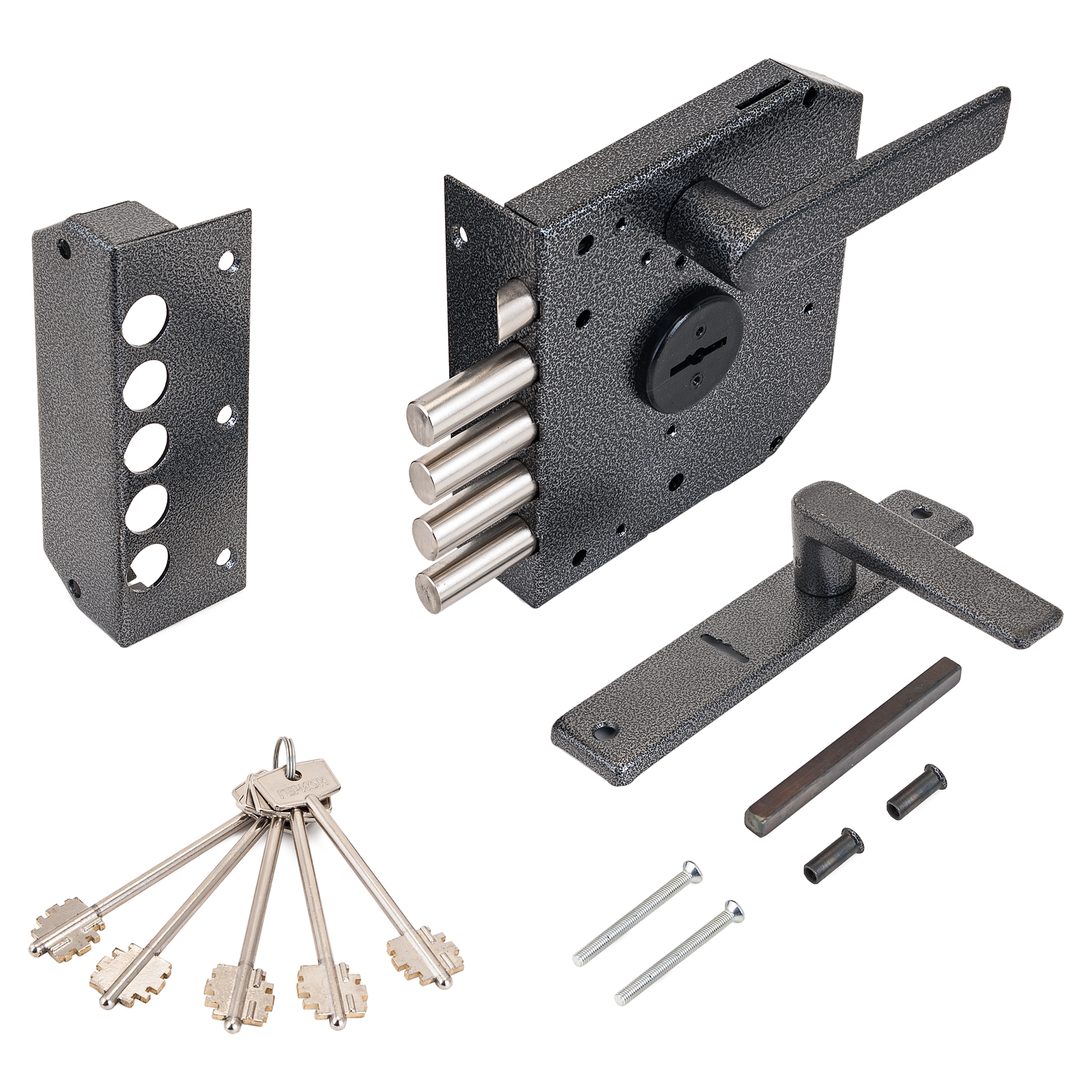 Герион "Эталон НР" ЗЩ Правый для внутр..дв. с/ручкой 5кл Замок накладной тяж. (3,5)