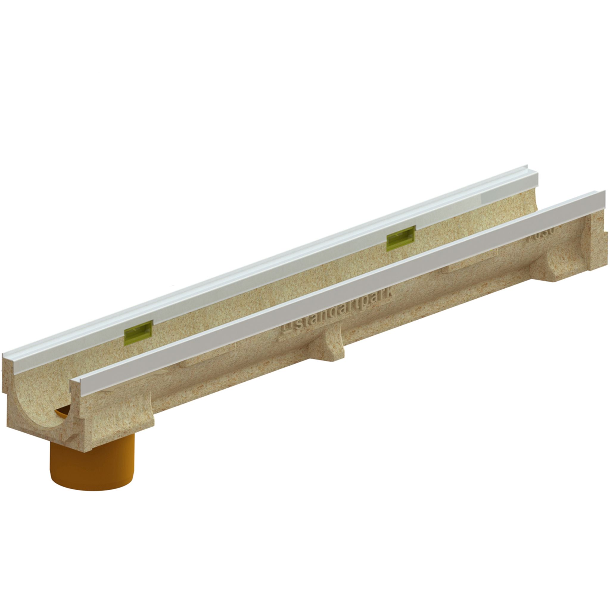 Лоток водоотводный полимербетонный CompoMax Basic DN100 h100 — изображение 4