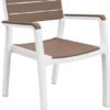 Стул c подлокотниками Гармония (Harmony armchair) белый-капучино