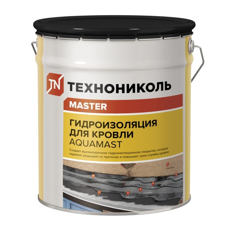 Мастика битумно-резиновая АкваМаст гидроизоляционная для кровли, 18 кг — изображение 2