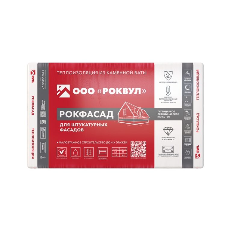 Утеплитель Rockwool Рокфасад 1000х600х50 мм, 4 шт — изображение 3