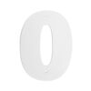 Цифра дверная Пермь "0" белая 100 мм