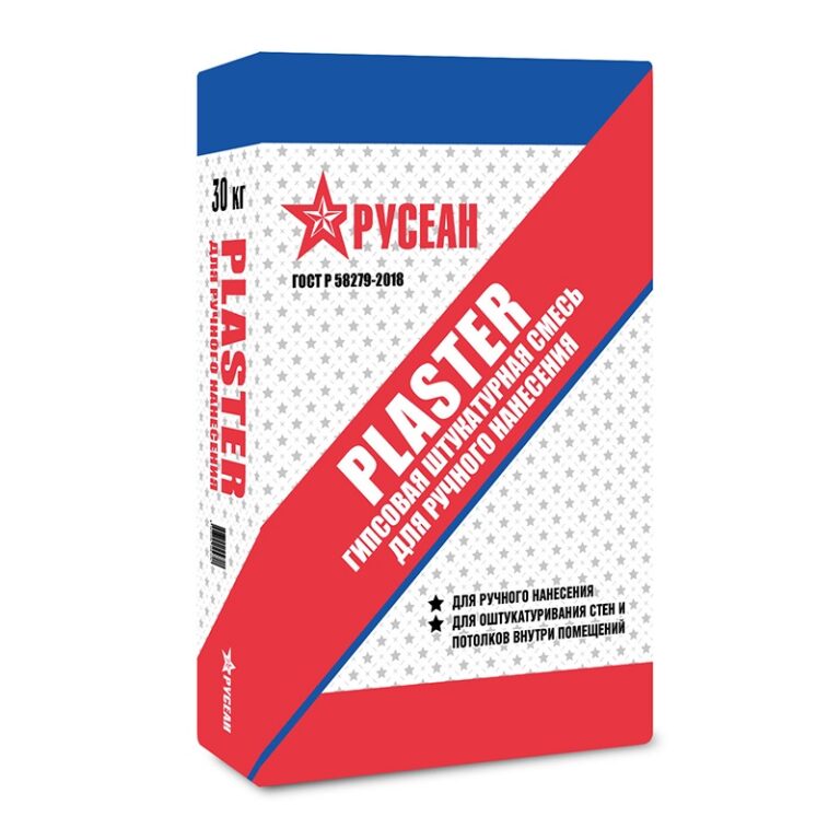 Штукатурная смесь Русеан Plaster на гипсовой основе, 30 кг — изображение 2