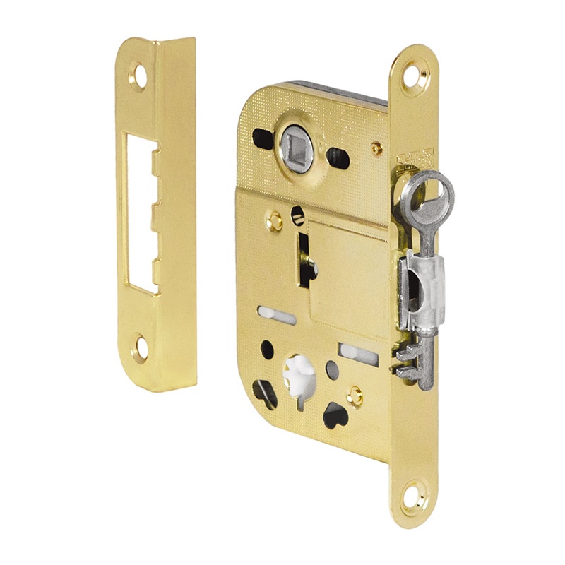 Замок SCHLOSS 2041 в комплекте с ответной планкой 0068 золото (03033) — изображение 2