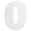 Цифра дверная Пермь "0" белая 140 мм