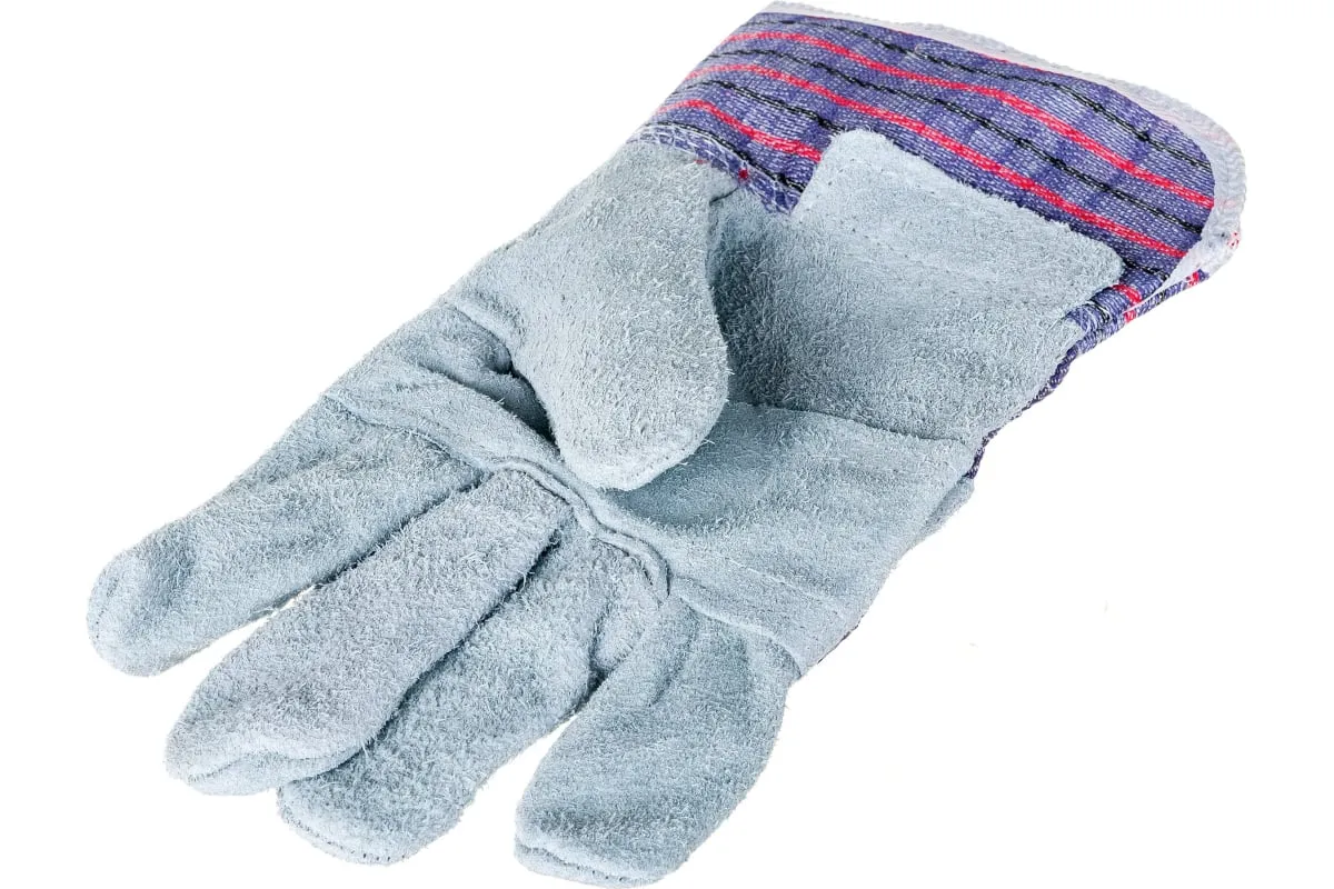 Перчатки спилковые комбинированные утепленные "Трал" — изображение 4