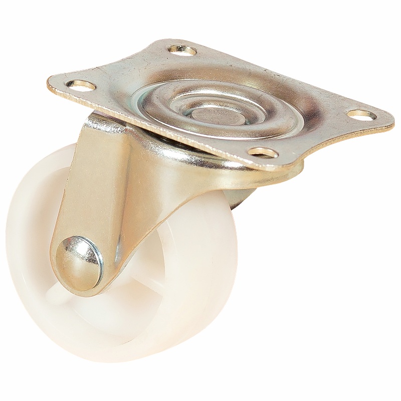 Колесо мебельное полипропиленовое с площадкой, поворотное 50 мм - SCPP 25