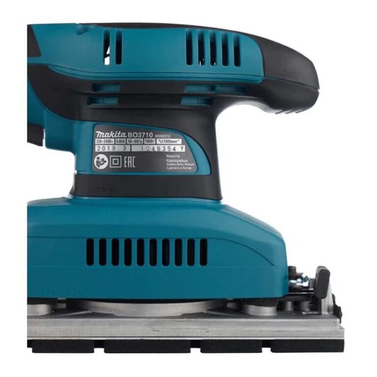 Шлифмашина вибрационная сетевая Makita BO3710, 0,19кВт, 93x185 мм, L кабеля=2м — изображение 7