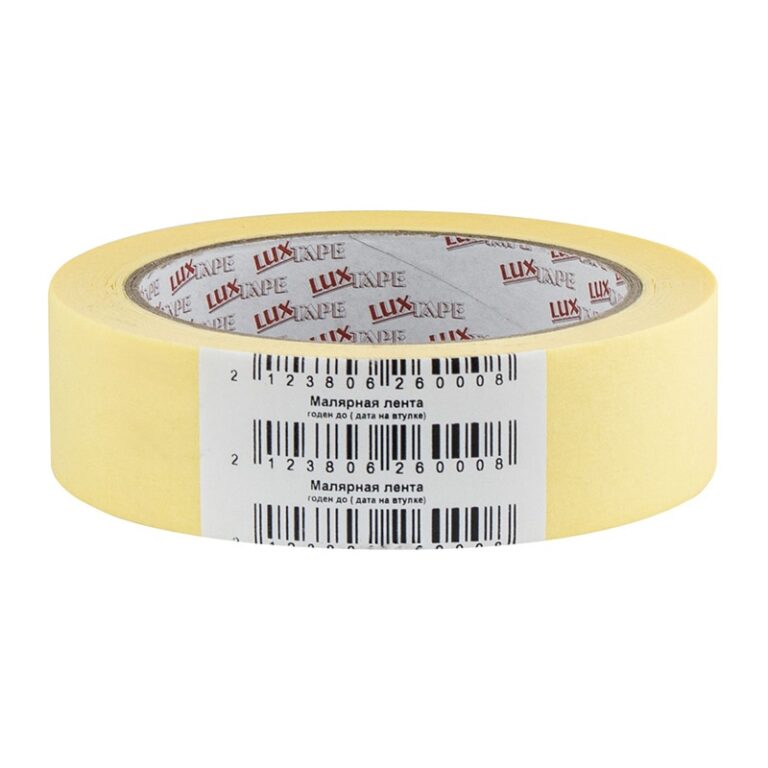 Лента малярная Luxtape, жёлтая, 30 мм х 50 м — изображение 2