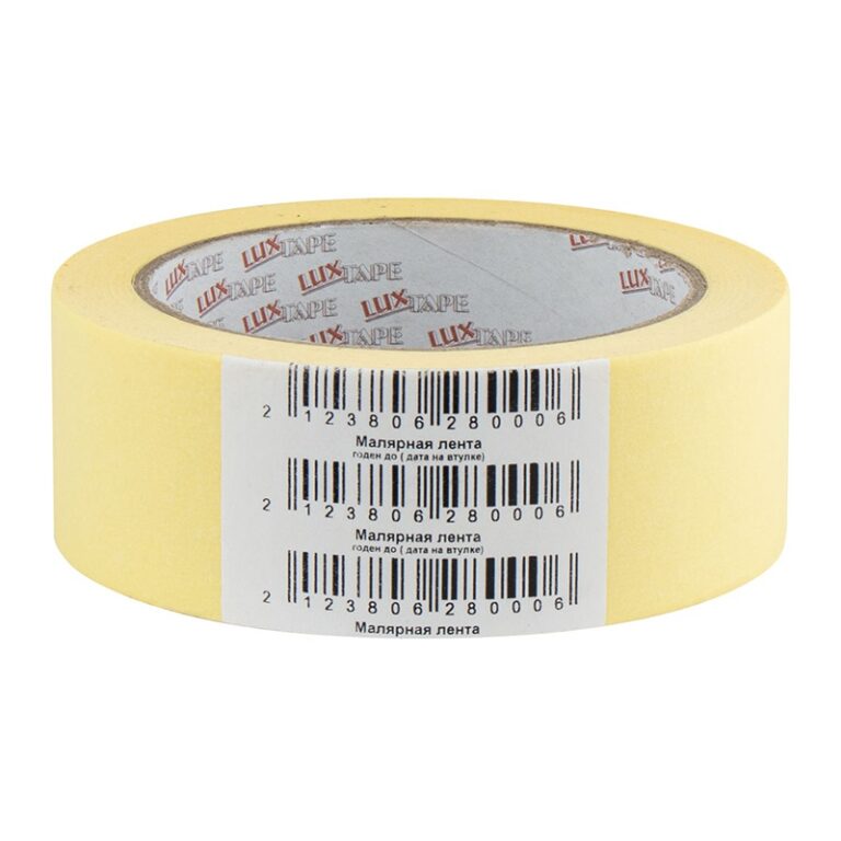 Лента малярная Luxtape, жёлтая, 38 мм х 50 м — изображение 2