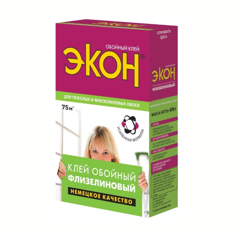 Клей для обоев Экон Флизелиновый (470 г) — изображение 2