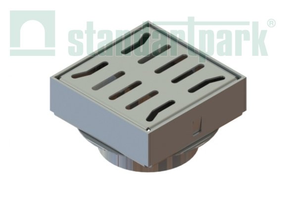 Трап водоотводной 150х150 из нержавеющей стали