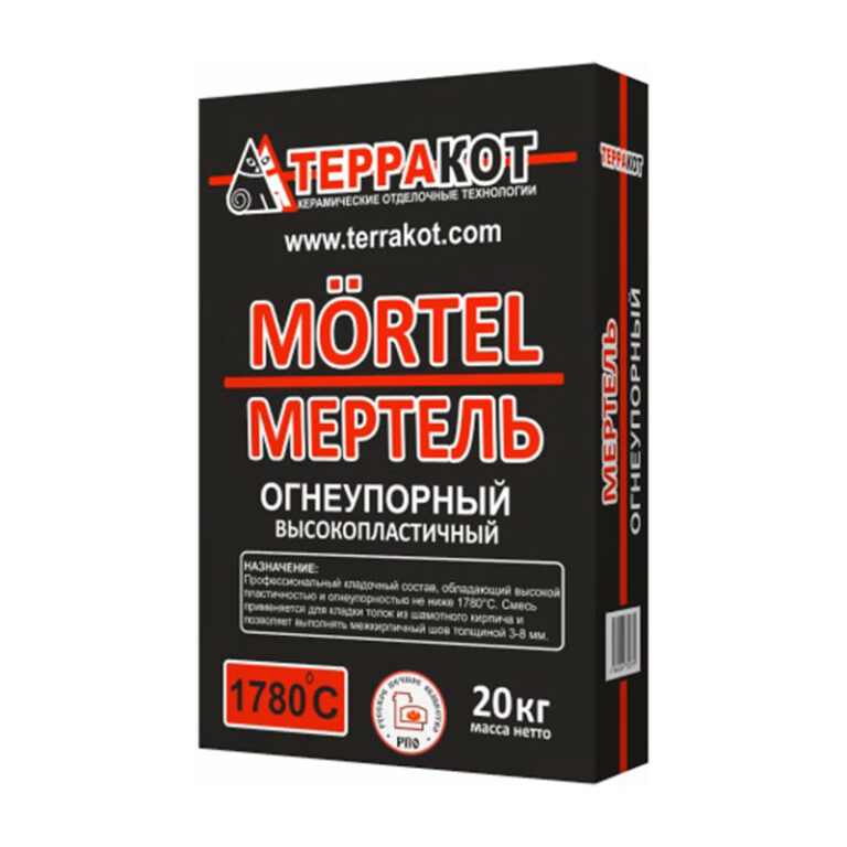 Кладочная смесь Терракот Мертель, огнеупорная, 20 кг — изображение 2