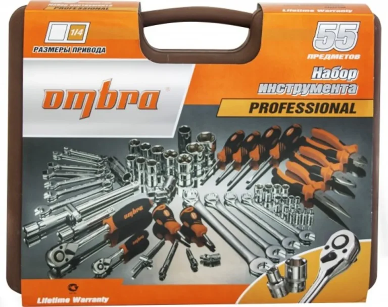 "Набор инструмента универсальный 1/4"", 1/2""DR, 55 предметов, OMT55S 062-55005" — изображение 5