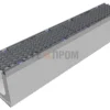Лоток водоотводный бетонный Super DN100 h=210 с решеткой чугунной ВЧ (комплект) кл. C250