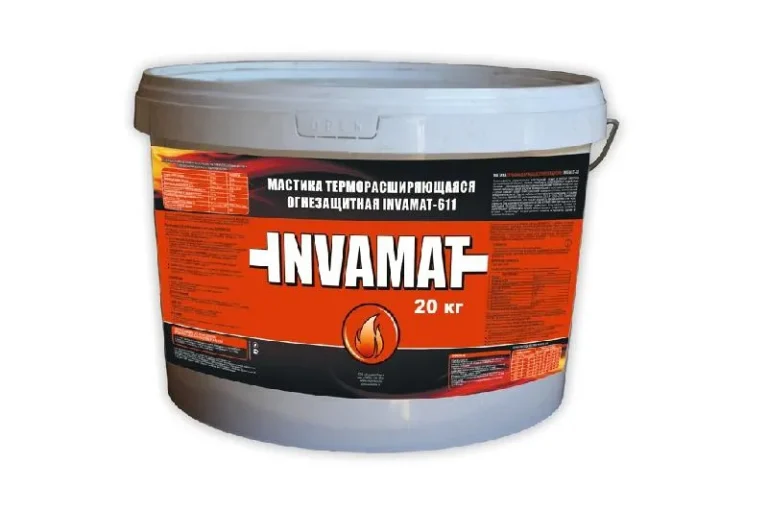 Огнезащитная мастика(герметик) INVAMAT 611 7 кг