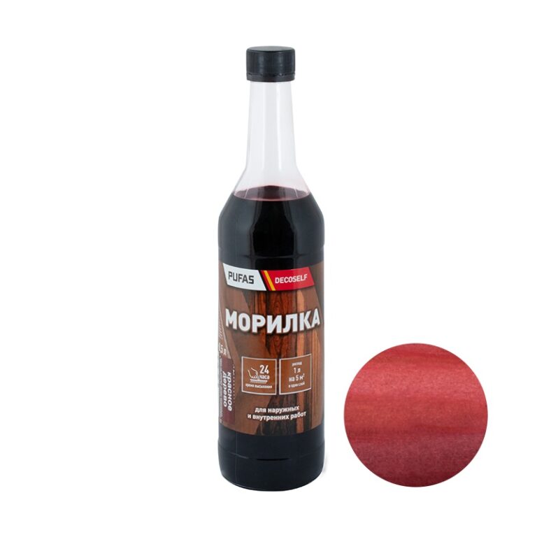 Морилка неводная Pufas Decoself красное дерево (0,5 л) — изображение 2