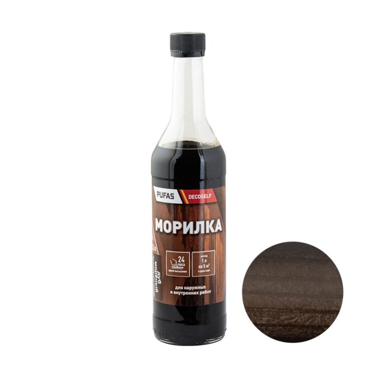 Морилка неводная Pufas Decoself дуб мореный (0,5 л) — изображение 2