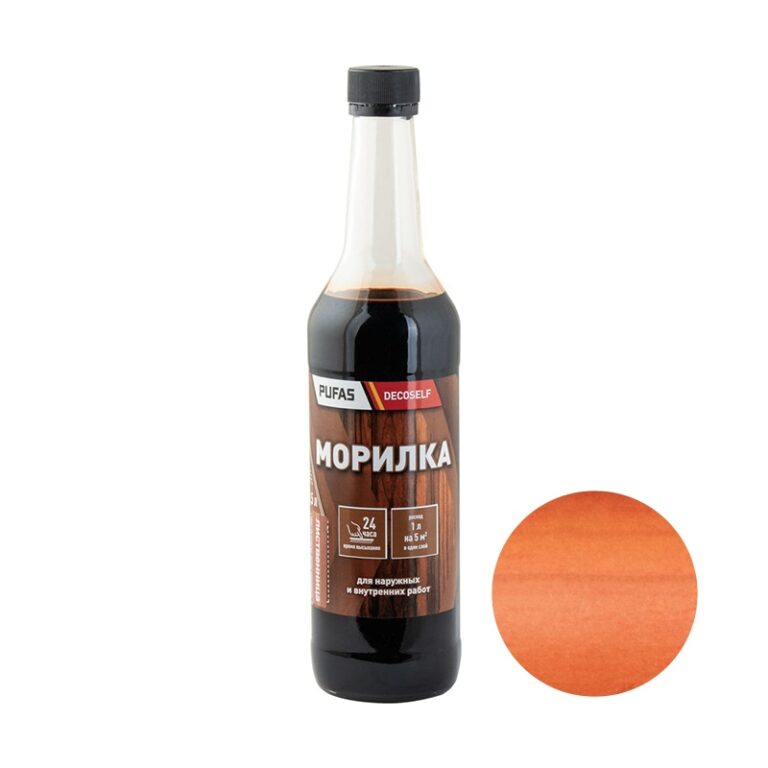 Морилка неводная Pufas Decoself лиственница (0,5 л) — изображение 2