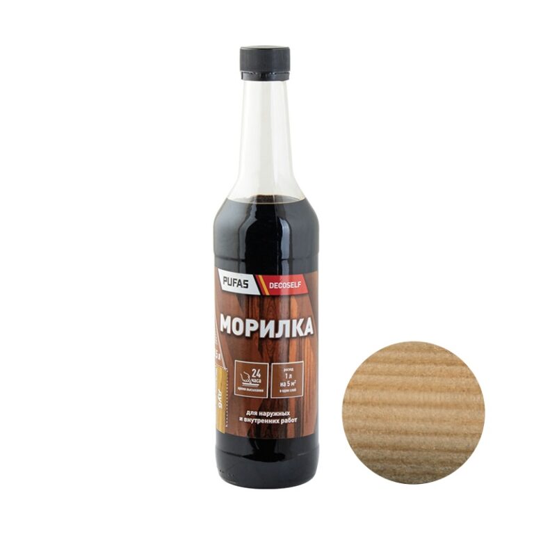 Морилка неводная Pufas Decoself дуб (0,5 л) — изображение 2