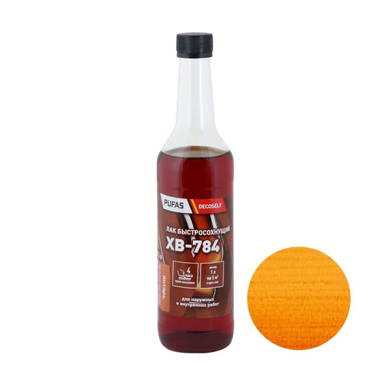 Лак ХВ-784 Pufas Decoself янтарь (0,5 л) — изображение 2