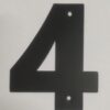 Цифра дверная Пермь "4" черная 140 мм