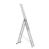Алюминиевая трехсекционная лестница 3х20 Н=15,29м. ALUMET (проф.)