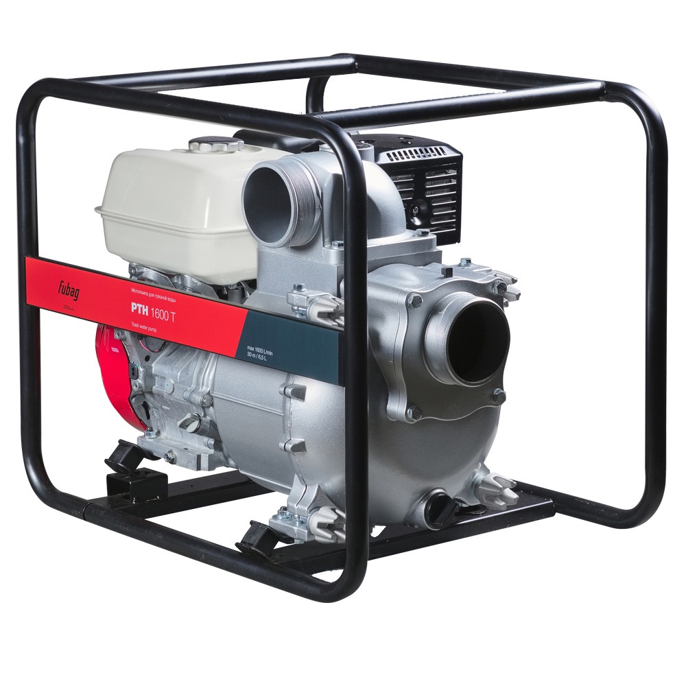 FUBAG Бензиновая мотопомпа для сильнозагрязненной воды PTH 1600Т — изображение 2
