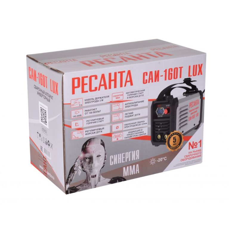 Сварочный аппарат инверторный РЕСАНТА САИ-160T LUX