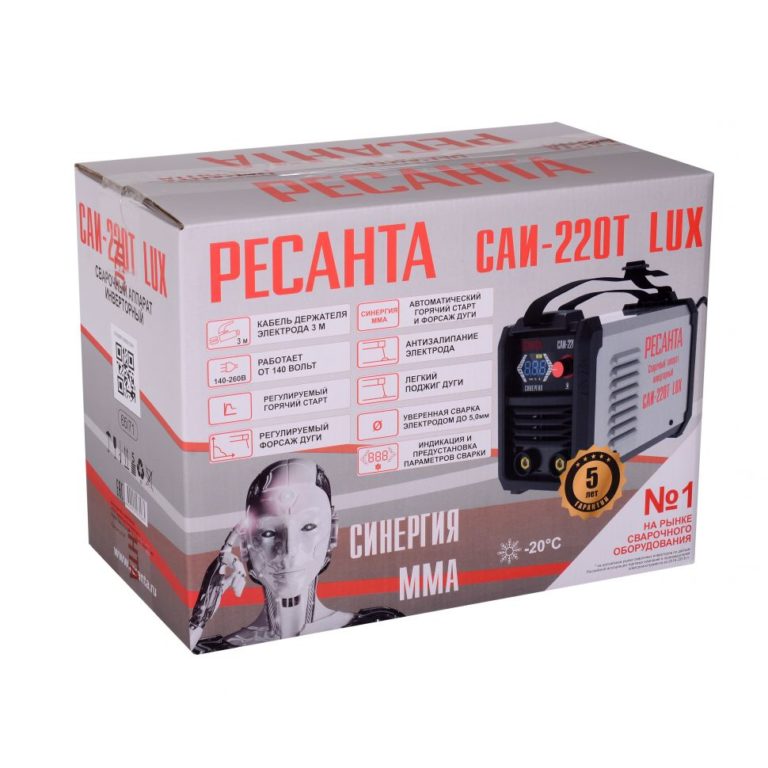 Сварочный аппарат инверторный РЕСАНТА САИ-220T LUX