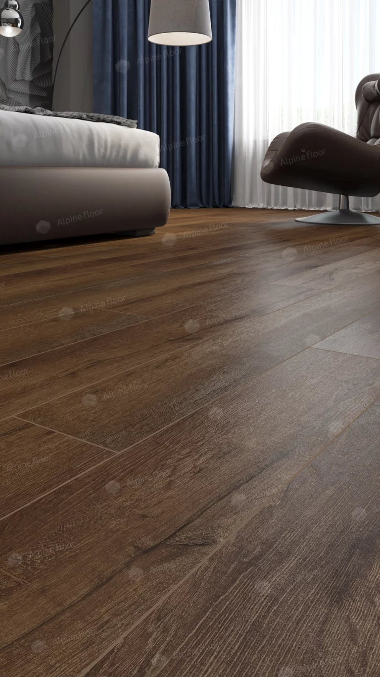 Виниловый ламинат Alphin Floor Premium XL Дуб Шоколадный 8 мм (упак = 1,786 м2) — изображение 2