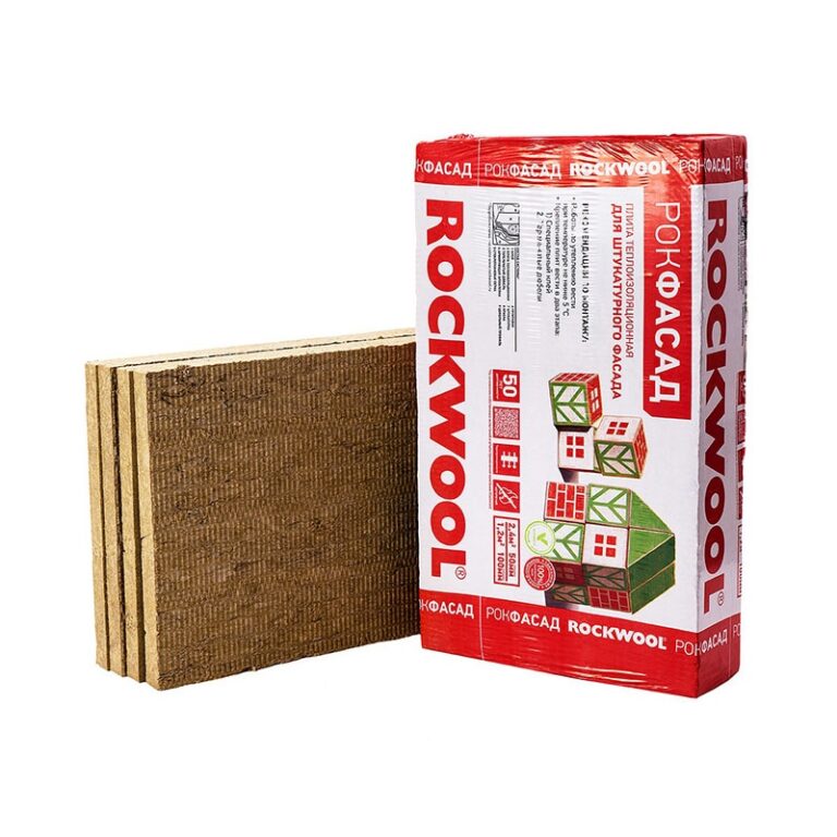 Утеплитель Rockwool Рокфасад 1000х600х100 мм, 2 шт — изображение 5