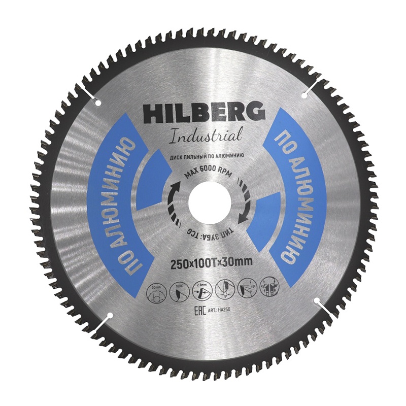 Диск пильный по алюминию 250x30 z100 — изображение 2