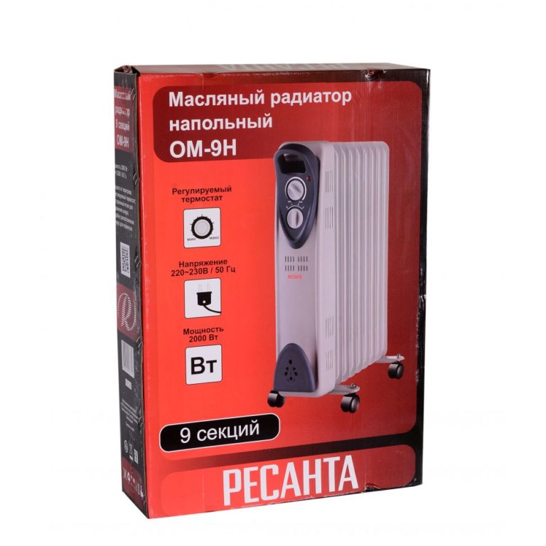 Масляный радиатор РЕСАНТА ОМ-9Н