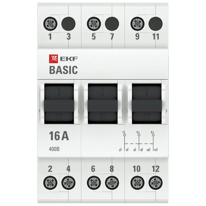 Трехпозиционный переключатель 3P 16А EKF Basic — изображение 3