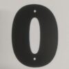Цифра дверная Пермь "0" черная 60 мм