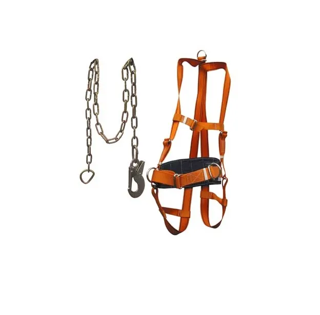 Пояс предохранительный УСП II аГЖ (ПП 2 аГЖ) с ножными и плечевыми лямками, цепью и амортизатором