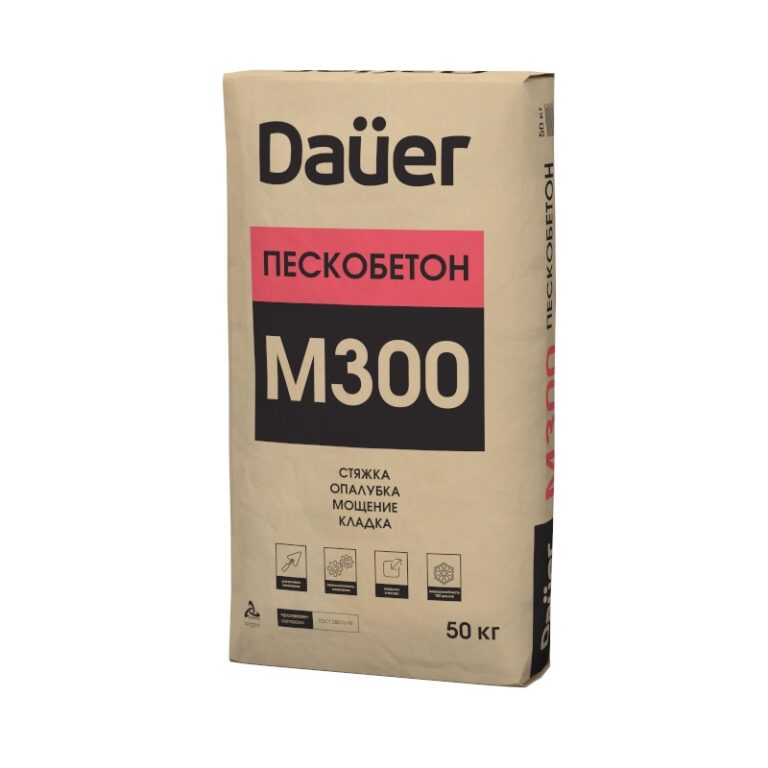 Смесь сухая Пескобетон Dauer М-300, 50 кг — изображение 2