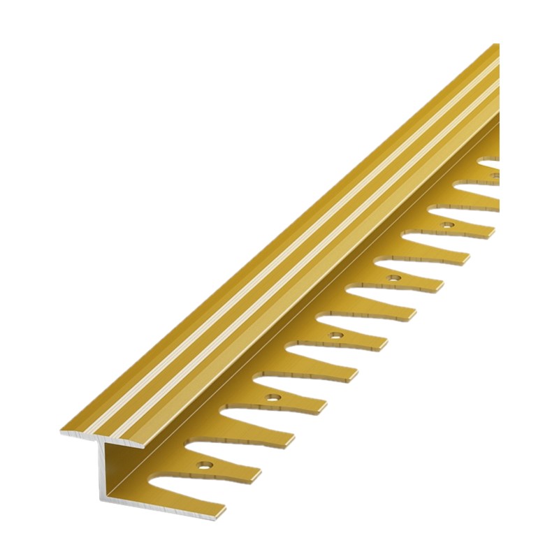 Профиль стыковочный гнущийся, анод. алюминий, золото (2,7 м х 10 мм) — изображение 2