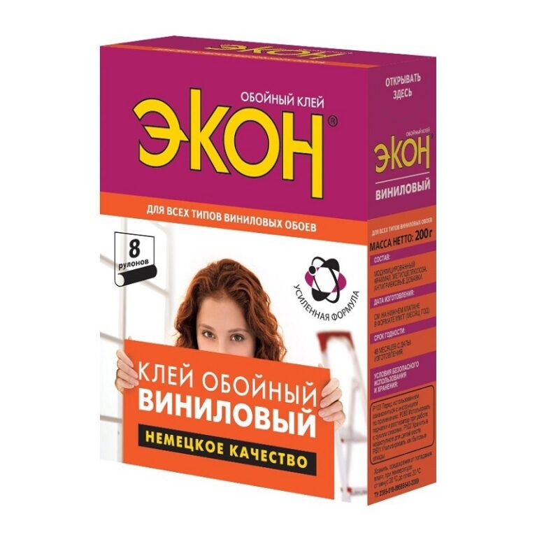 Клей для обоев Экон Виниловый (200 г) — изображение 2