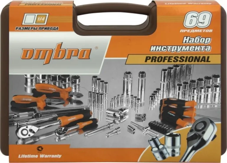 "Набор инструмента универсальный 1/4"", 1/2""DR, 69 предметов, OMT69S 062-55004" — изображение 5